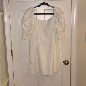 Zara White Dress with sleeves